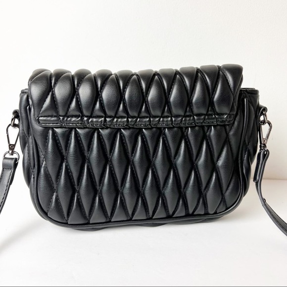 Badgley Mischka Black puff style crossbody - Picture 6 of 9